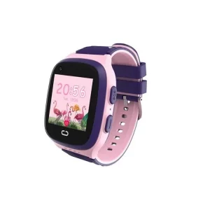 Ceas smartwatch pentru copii 4G, Alhena®, GPS, Apel Video, Anti-Lost, buton SOS, Camera HD, baterie 750mAh, Rezistent La Apa, LT31 Pro, Roz