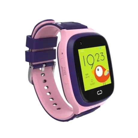 Ceas smartwatch pentru copii 4G, Alhena®, GPS, Apel Video, Anti-Lost, buton SOS, Camera HD, baterie 750mAh, Rezistent La Apa, LT31 Pro, Roz
