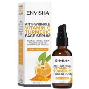 Ser cu extract de Turmeric si Vitamina C, antirid, pentru luminozitate, Envisha, 30ml