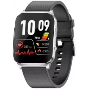 Ceas smartwatch pentru masurarea glicemiei fara intepare, Alhena®, Monitorizare ritm cardiac, Temperatura, EKG+PTT, Pulsul, Precizie glicemie SPO2 BP 24H, Monitorizare sanatate diabetici, ep03, Argintiu