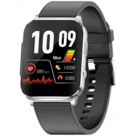 Ceas smartwatch pentru masurarea glicemiei fara intepare, Alhena®, Monitorizare ritm cardiac, Temperatura, EKG+PTT, Pulsul, Precizie glicemie SPO2 BP 24H, Monitorizare sanatate diabetici, ep03, Argintiu