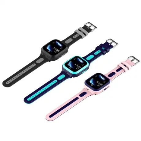 Ceas smartwatch pentru copii 4G, Alhena®, Model 2023, DF70A, HD, Apel video Wifi, Pozitie de urmarire a locatiei, SOS,  Cartela Sim, GPS, Monitorizare sanatate, Albastru