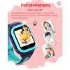 Ceas smartwatch pentru copii 4G, Alhena®, Model 2023, DF70A, HD, Apel video Wifi, Pozitie de urmarire a locatiei, SOS,  Cartela Sim, GPS, Monitorizare sanatate, Albastru