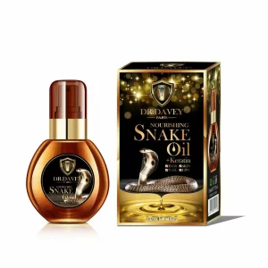 Ulei de sarpe cu Keratina pentru fata si par, Revitalizant pentru piele, hidratant, hranitor, iluminator, Roushun, 30ml