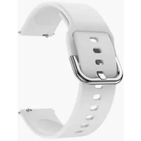 Curea de silicon pentru smartwatch, cu pini, latime 22 mm, universala, Alhena®, gri
