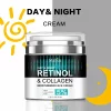 Crema de fata Mabox Retinol &amp; Collagen Day &amp; Night, Acid Hialuronic 5%, Colagen, Retinol (Vitmaina A), Unt de Shea, Aloe Vera, Ulei de Jojoba, hitratare, antirid, anti-imbatranire, 55 ml