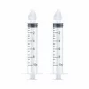 Set doua seringi pentru spalaturi nazale cu varf din silicon moale, Alhena®, decongestionant nazal, irigator nazal, transparent, 10ml