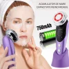 Aparat profesional pentru tratament facial si intinerirea pielii 7 in 1, Alhena®, dispozitiv de ridicare a fetei EMS, Masaj, Fototerapie cu lumina, Dispozitiv anti-imbatranire, Lifting, M8807, Mov