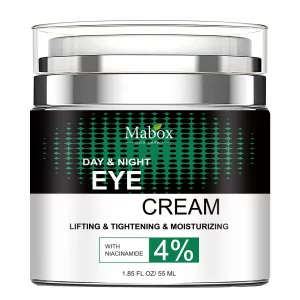 Crema pentru conturul ochilor Mabox Eye Cream Day &amp; Night, Niacinamida 4%, Unt de Shea, Colagen, Acid Hialuronic, hidratare, lifting, 55 ml