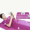 Termocuverta cu doua zone infrarosu, telecomanda, Alhena ® mov cu infrarosu pentru slabit, anticelulita,  profesionale pentru terapie de detoxifiere