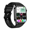 Ceas smartwatch pentru masurare acid uric, glicemie fara intepare, Alhena®, Monitorizare ritm cardiac, Temperatura, EKG+PTT, Pulsul, Precizie glicemie SPO2 BP 24H, Monitorizare sanatate, Negru