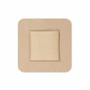 Pansament antiescara, ulcere varicoase, Alhena®, incizii operatorii, utilizat pentru rani cu exudare puternica, din spuma cu adeziv siliconic cu margine blanda pentru ingrijirea ranilor, 10X10 cm