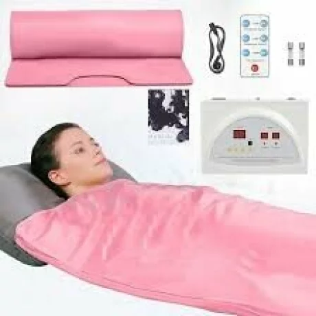 Termocuverta cu doua zone infrarosu Alhena® XC-RZT01, Patura pentru sauna cu infrarosu, diminuarea celulitei, slabit, modelarea corpului, detoxifiere, pentru uz personal sau salon, ro