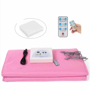 Termocuverta cu doua zone infrarosu Alhena® XC-RZT01, Patura pentru sauna cu infrarosu, diminuarea celulitei, slabit, modelarea corpului, detoxifiere, pentru uz personal sau salon, ro