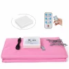 Termocuverta cu doua zone infrarosu Alhena® XC-RZT02, maneci, telecomanda, patura pentru sauna cu infrarosu, diminuarea celulitei, slabit, modelarea corpului, detoxifiere, pentru uz personal sau salon, roz