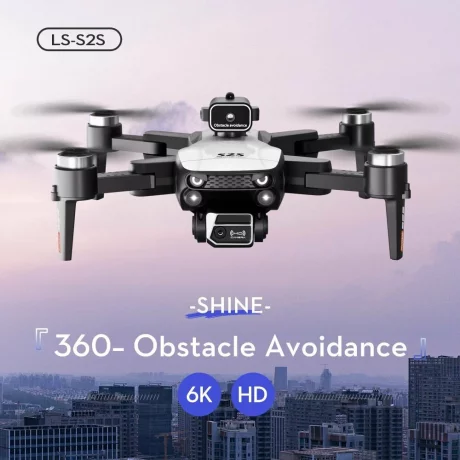 Drona Alhena®, 6K, Mod mentinere altitudine, Vizualizare 3D, Foto/Video, Cu lumini LED, Senzor G, Flip 3D, Decolare/Aterizare cu o singura tasta, Control APP, Vocal, Cu telecomanda, S2S