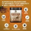 Cafea instant din ciuperci Reishi, Lions Mane. Coama de leu, Chaga, Cordyceps si Coada de curcan pentru energie, claritate mentala si concentrare, stimulare a creierului, 250g