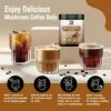 Cafea instant din ciuperci Reishi, Lions Mane. Coama de leu, Chaga, Cordyceps si Coada de curcan pentru energie, claritate mentala si concentrare, stimulare a creierului, 250g
