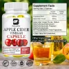 Otet din cidru de mere pentru digestie, 120 capsule, detoxifiere si arderea grasimilor. 100% natural, ajutor in cura de slabire, ajuta la mentinerea nivelului normal al glicemiei