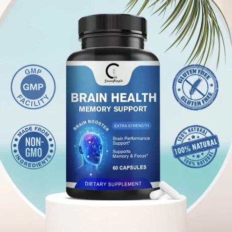 Suplimente pentru creier, memorie si concentrare: sprijin pentru memorare, 60 buc, Capsule pentru sanatatea creierului, Beworths