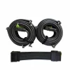 Aparat de presoterapie pentru drenaj limfatic si masaj Alhena® M-PRO 3001, 2 X 6 camere de compresie aer, 6 moduri de tratament, 30-250 mmHg, recuperare medicala, masaj terapeutic, refacere musculara, marimea M, negru