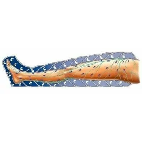 Aparat de presoterapie pentru drenaj limfatic si masaj Alhena® M-PRO 3001, 2 X 6 camere de compresie aer, 6 moduri de tratament, 30-250 mmHg, recuperare medicala, masaj terapeutic, refacere musculara, marimea M, negru
