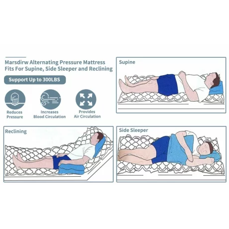 Saltea antiescara cu compresor  Fitconn FU-AM001L, 200 x 90, bej