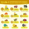 Gummy Cu Ulei Din Semințe De chimen Negru, Muschi De Mare Irlandez, Fructe De Soc, Ashwagandha, detoxifierea si sanatatea ficatului, a inimii, imunitate, 60 buc