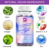 Complex Biotina pentru piele, par si unghii, bomboane gumate, suport pentru frumusete, previne caderea parului, 60 buc