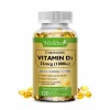 Vitamina D3 capsule moi, 1000 UI, Supliment pentru imbunatatirea sanatatii, stimularea imunitatii, sanatatea dintilor si oaselor, 120 bucati