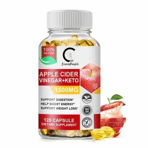 Otet din cidru de mere ecologic, 120 capsule, pentru arderea grasimilor sustin digestia si stimuleaza energia