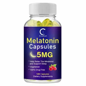 •	Melatonina, remediu principal in caz de insomnie, vital pentru procesele de crestere si regenerare celulara, sistemului nervos si mentinerea sanatatii psihice, depresie, 120 cps