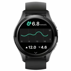 Smartwatch Monitorizarea continuă a glicemiei fara intepare, tensiunea arterială, SpO2, ritmul cardiac, calitatea somnului, frecvența respiratorie. Vă ajută să urmăriți starea de sănătate în orice moment, Alhena® W002