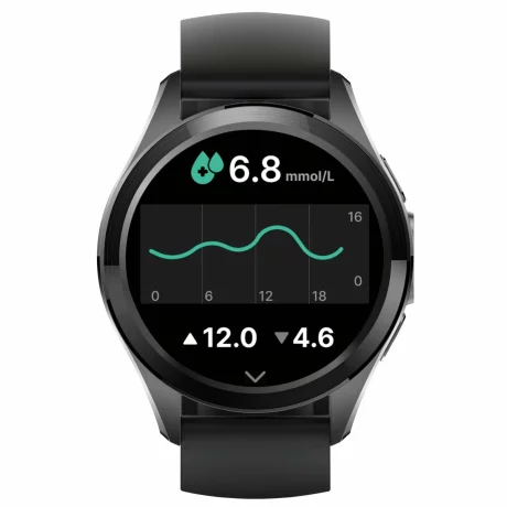 Smartwatch Monitorizarea continuă a glicemiei fara intepare, tensiunea arterială, SpO2, ritmul cardiac, calitatea somnului, frecvența respiratorie. Vă ajută să urmăriți starea de sănătate în orice moment, Alhena® W002