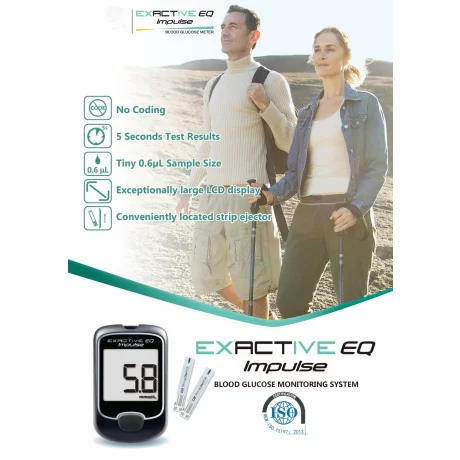 Glucometru portabil pentru monitorizarea glicemiei, Alhena®,  masoara nivelul zaharului din sange, ofera rezultate rapide si precise, usor de folosit, include 50 de benzi de testare