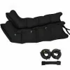Aparat de presoterapie pentru drenaj limfatic si masaj Alhena® M-PRO 3001, 2 X 4 camere de compresie aer, 6 moduri de tratament, 30-250 mmHg, recuperare medicala, masaj terapeutic, refacere musculara, marimea XL, negru