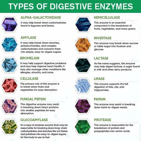 Enzime digestive, Supliment de sprijin imun pentru o digestie mai bună, imbunatateste, digestia, crește imunitatea, controlul greutății, 120 capsule moi