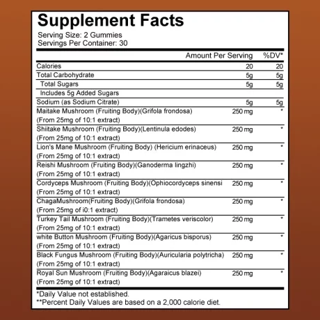 Complex de ciuperci Reishi - Imbunatatirea memoriei, cresterea concentrarii, pentru imunitate, energie, si cognitiv, Mushroom Complex, 60 bucati, Alhena®