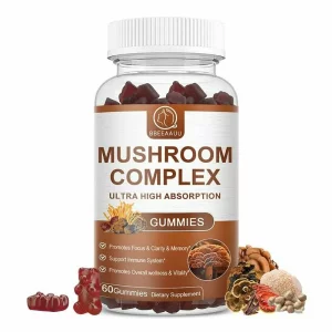 Complex de ciuperci Reishi - Imbunatatirea memoriei, cresterea concentrarii, pentru imunitate, energie, si cognitiv, Mushroom Complex, 60 bucati, Alhena®