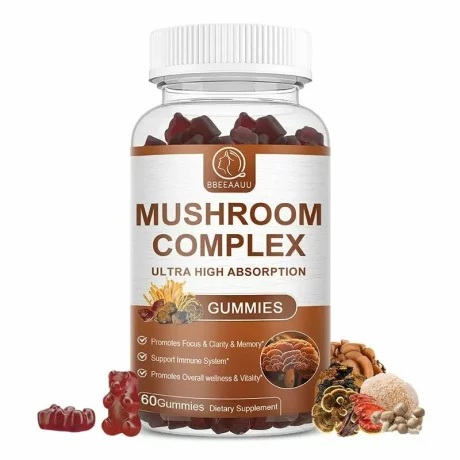 Complex de ciuperci Reishi - Imbunatatirea memoriei, cresterea concentrarii, pentru imunitate, energie, si cognitiv, Mushroom Complex, 60 bucati, Alhena®