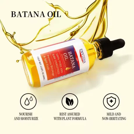 Ulei organic pur de batana pentru repararea parului deteriorat, creșterea părului, hranire, prevenirea caderii, repararea, netezire, hidratare, anti-rupere/capete despicate,  60ml