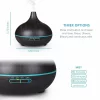 Difuzor aromaterapie cu ultrasunete, telecomanda si lumina LED 7 culori V-Rising VR-N10RC, 550 ml, wenge