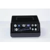 Aparat de presoterapie pentru drenaj limfatic si masaj pntru brat Alhena® M-PRO 3001, 1 X 8 camere de compresie aer, 6 moduri de tratament, 30-250 mmHg, recuperare medicala, masaj terapeutic, refacere musculara, marimea L, negru