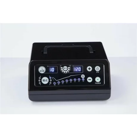 Aparat de presoterapie pentru drenaj limfatic si masaj pntru brat Alhena® M-PRO 3001, 1 X 8 camere de compresie aer, 6 moduri de tratament, 30-250 mmHg, recuperare medicala, masaj terapeutic, refacere musculara, marimea L, negru