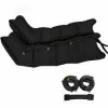 Aparat de presoterapie pentru drenaj limfatic si masaj Alhena® M-PRO 3001, 4 X 4 camere de compresie aer, 6 moduri de tratament, 30-250 mmHg, recuperare medicala, masaj terapeutic, refacere musculara, marimea XL, negru