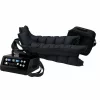 Aparat de presoterapie pentru drenaj limfatic si masaj Alhena® M-PRO 3001, 2 X 6 camere de compresie aer, 6 moduri de tratament, 30-250 mmHg, recuperare medicala, masaj terapeutic, refacere musculara, marimea XL, negru