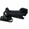 Aparat de presoterapie pentru drenaj limfatic si masaj Alhena® M-PRO 3001, 2 X 8 camere de compresie aer, 6 moduri de tratament, 30-250 mmHg, recuperare medicala, masaj terapeutic, refacere musculara, marimea XL, negru