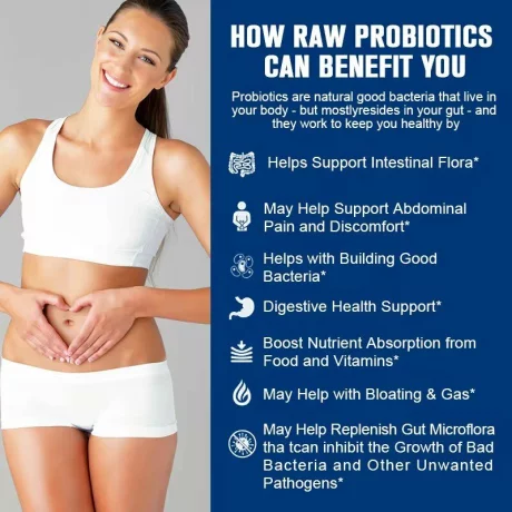 Probiotic 100 de miliarde de unitati formatoare de colonii, 34 de tulpini cu probiotice si enzime digestive pentru imunitate puternica, echilibrului florei intestinale, capsule moi