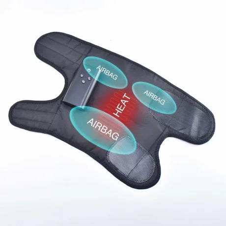 Aparat masaj picior Alhena®, Drenaj limfatic, Presopunctura, Refacere musculara, Masaj circulator, Masaj relaxare, Compresie cu aer, Recuperare sportiva, Mini F003 negru